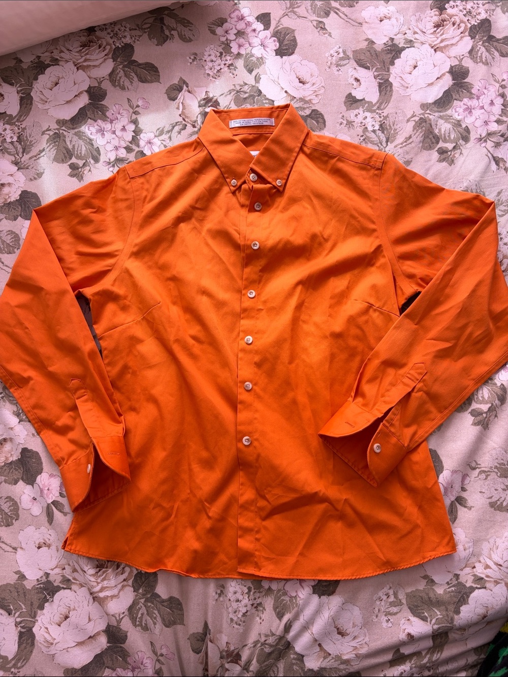 Button-Down Dress Shirt - Orange